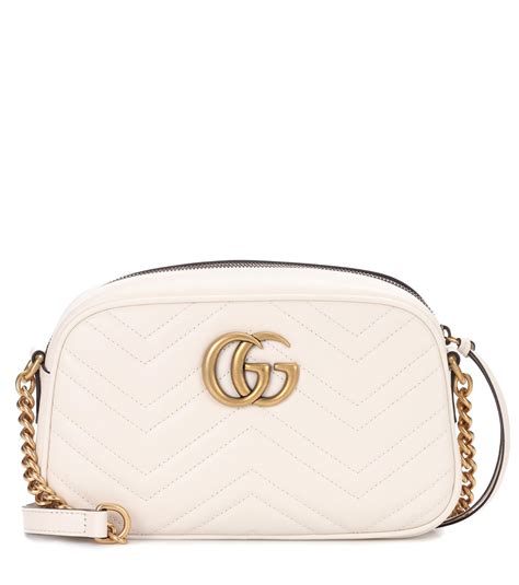 gucci marmont round bag white|gucci white crossbody bag.